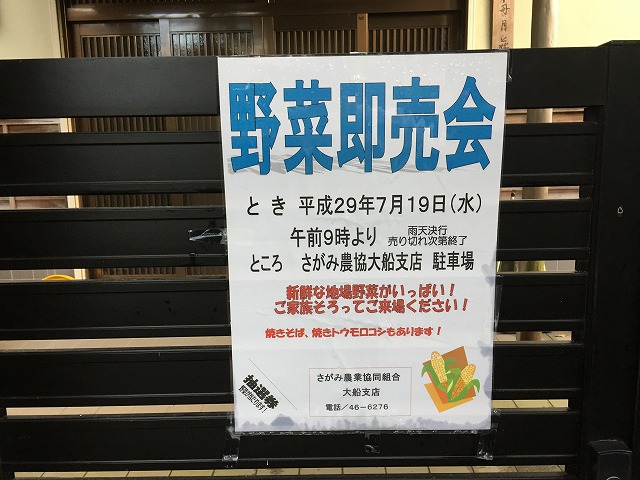 鎌倉日和【鎌倉野菜の即売会】