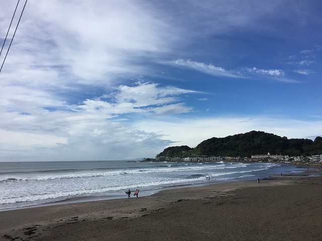 鎌倉日和【台風前の海岸】