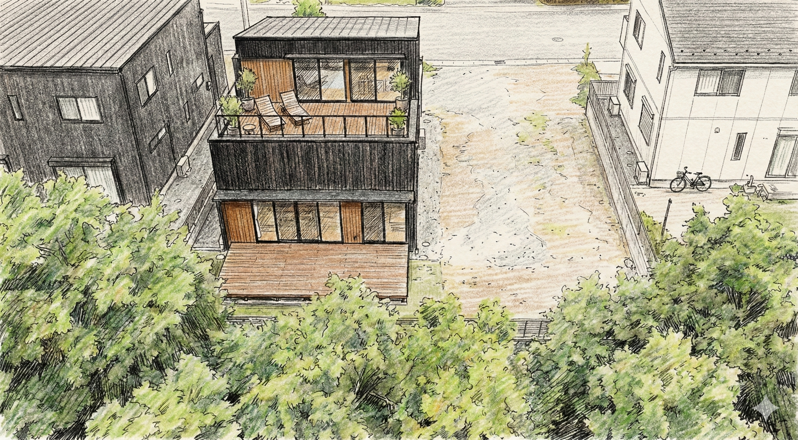 長谷3丁目建築パース_ルーフバルコニー.png